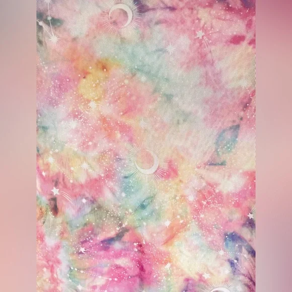 BooHoo Cosmic Tie Dye Mesh Top - Size 14 - Picture 8 of 9